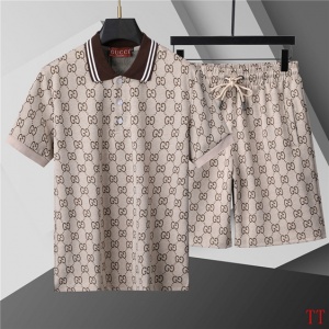 $55.00,Gucci Short Sleeve T shirts&Short Set For Men # 285839