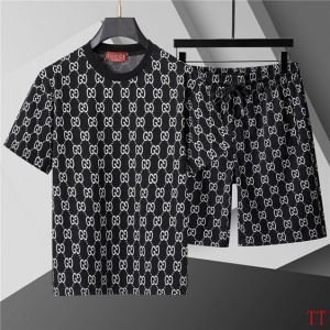 $55.00,Gucci Short Sleeve T shirts&Short Set For Men # 285841