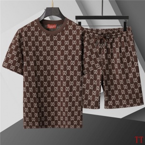 $55.00,Gucci Short Sleeve T shirts&Short Set For Men # 285842