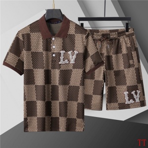 $55.00,Louis Vuitton Short Sleeve T shirts&Short Set For Men # 285846