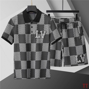 $55.00,Louis Vuitton Short Sleeve T shirts&Short Set For Men # 285848