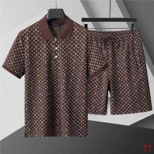 $55.00,Louis Vuitton Short Sleeve T shirts&Short Set For Men # 285849