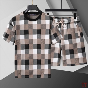 $55.00,Louis Vuitton Short Sleeve T shirts&Short Set For Men # 285853