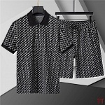 Louis Vuitton Short Sleeve T shirts&Short Set For Men # 285847