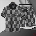 Louis Vuitton Short Sleeve T shirts&Short Set For Men # 285848