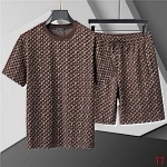 Louis Vuitton Short Sleeve T shirts&Short Set For Men # 285851
