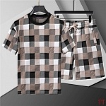 Louis Vuitton Short Sleeve T shirts&Short Set For Men # 285853, cheap LV Tracksuits
