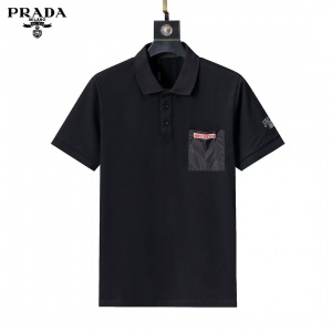 $34.00,Prada Short Sleeve Polo Shirts For Men # 288081