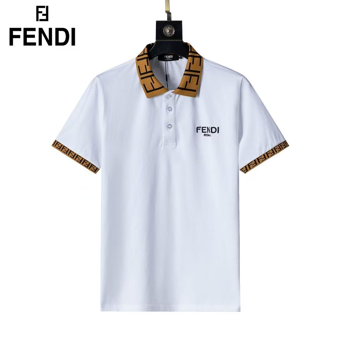 Fendi Short Sleeve Polo Shirts For Men # 288008