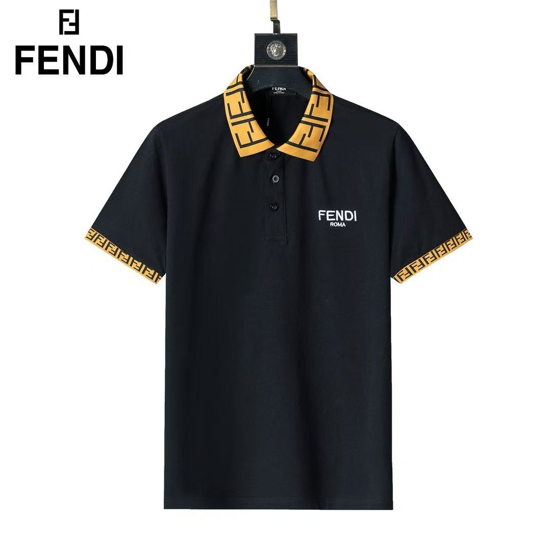 Fendi Short Sleeve Polo Shirts For Men # 288009