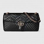 Gucci Gucci GG Marmont Large Black Shoulder Ba For Women  # 288165, cheap Gucci Satchels