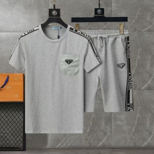 $49.00,Prada T Shirt&Short Set For Men  # 288514