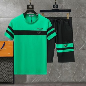 $49.00,Prada T Shirt&Short Set For Men  # 288516