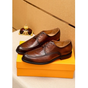 $95.00,Louis Vuitton Leather Derby Shoes For Men # 288639
