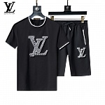 Louis Vuitton T Shirt&Short Set For Men # 288387, cheap LV Tracksuits