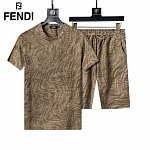 Fendi T Shirt&Short Set For Men # 288444, cheap Fendi Tracksuits