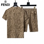 Fendi T Shirt&Short Set For Men # 288444, cheap Fendi Tracksuits
