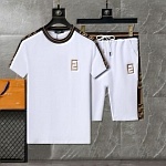 Fendi T Shirt&Short Set For Men  # 288495, cheap Fendi Tracksuits