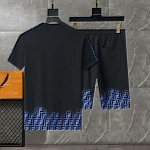 Fendi T Shirt&Short Set For Men  # 288496, cheap Fendi Tracksuits