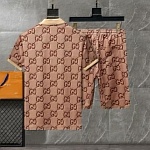 Gucci T Shirt&Short Set For Men  # 288498, cheap Gucci Tracksuits