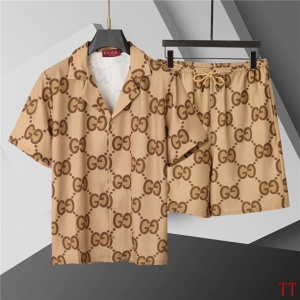 $55.00,Gucci Short Shirt Set For Men # 289543