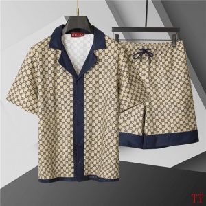 $55.00,Gucci Short Shirt Set For Men # 289545