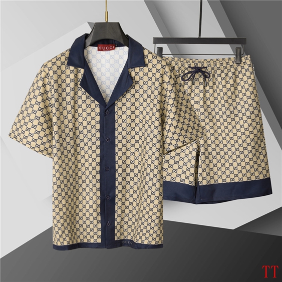 Gucci Short Shirt Set For Men # 289545