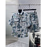 Louis Vuitton Short Shirt Set For Men # 289393, cheap LV Shirt Short Set
