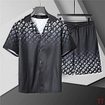 Louis Vuitton Short Shirt Set For Men # 289548, cheap LV Shirt Short Set