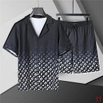 Louis Vuitton Short Shirt Set For Men # 289551, cheap LV Shirt Short Set