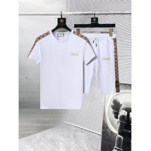 $65.00,Gucci Shirt&Short Set For Men # 290253