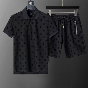 $65.00,Louis Vuitton Shirt&Short Set For Men # 290260