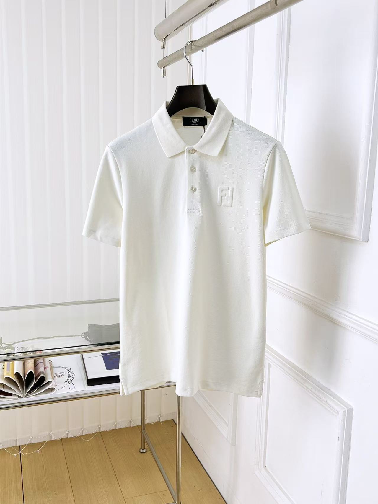 Fendi Short Sleeve Polo Shirts For Men # 290954