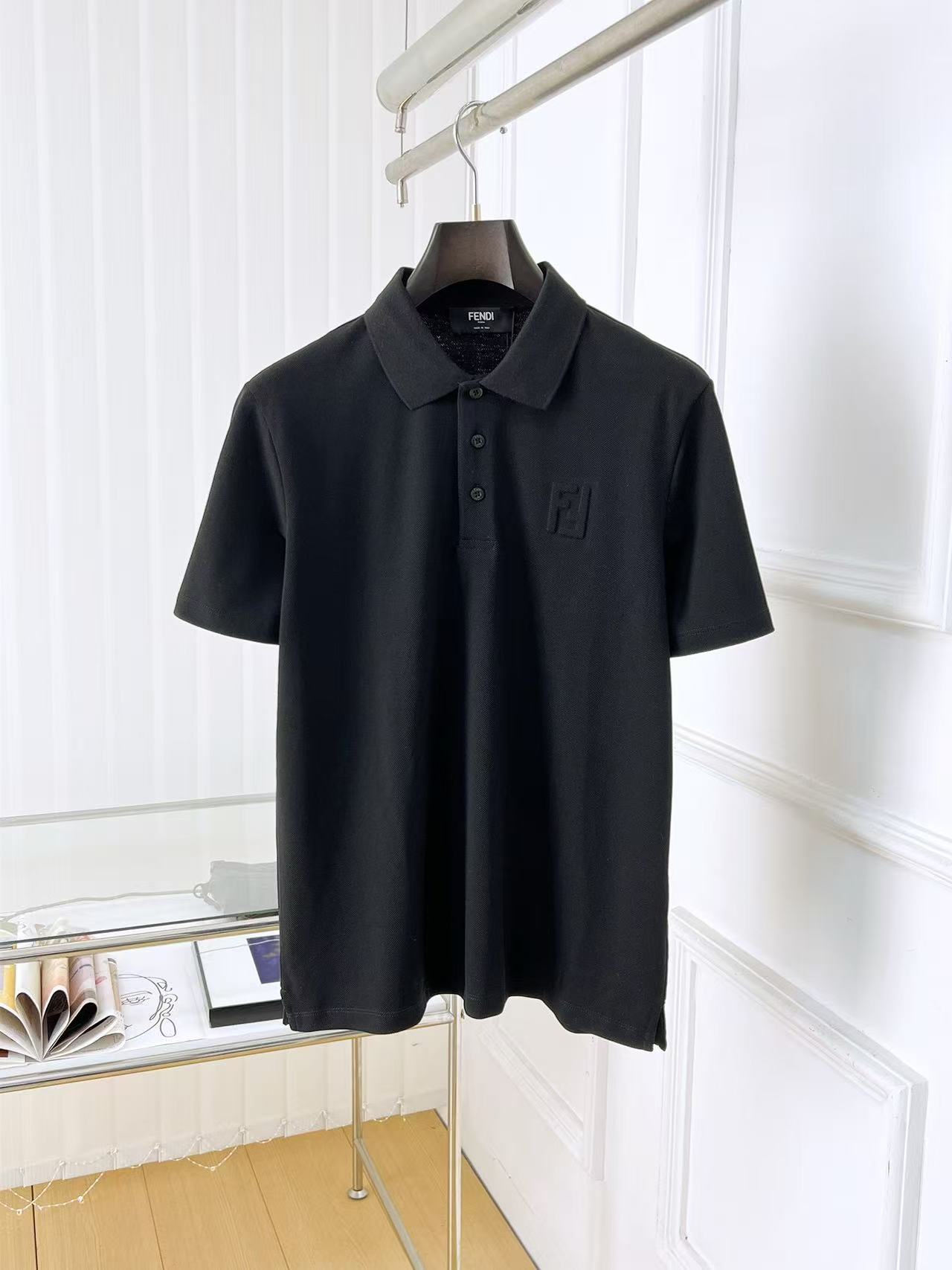 Fendi Short Sleeve Polo Shirts For Men # 290955
