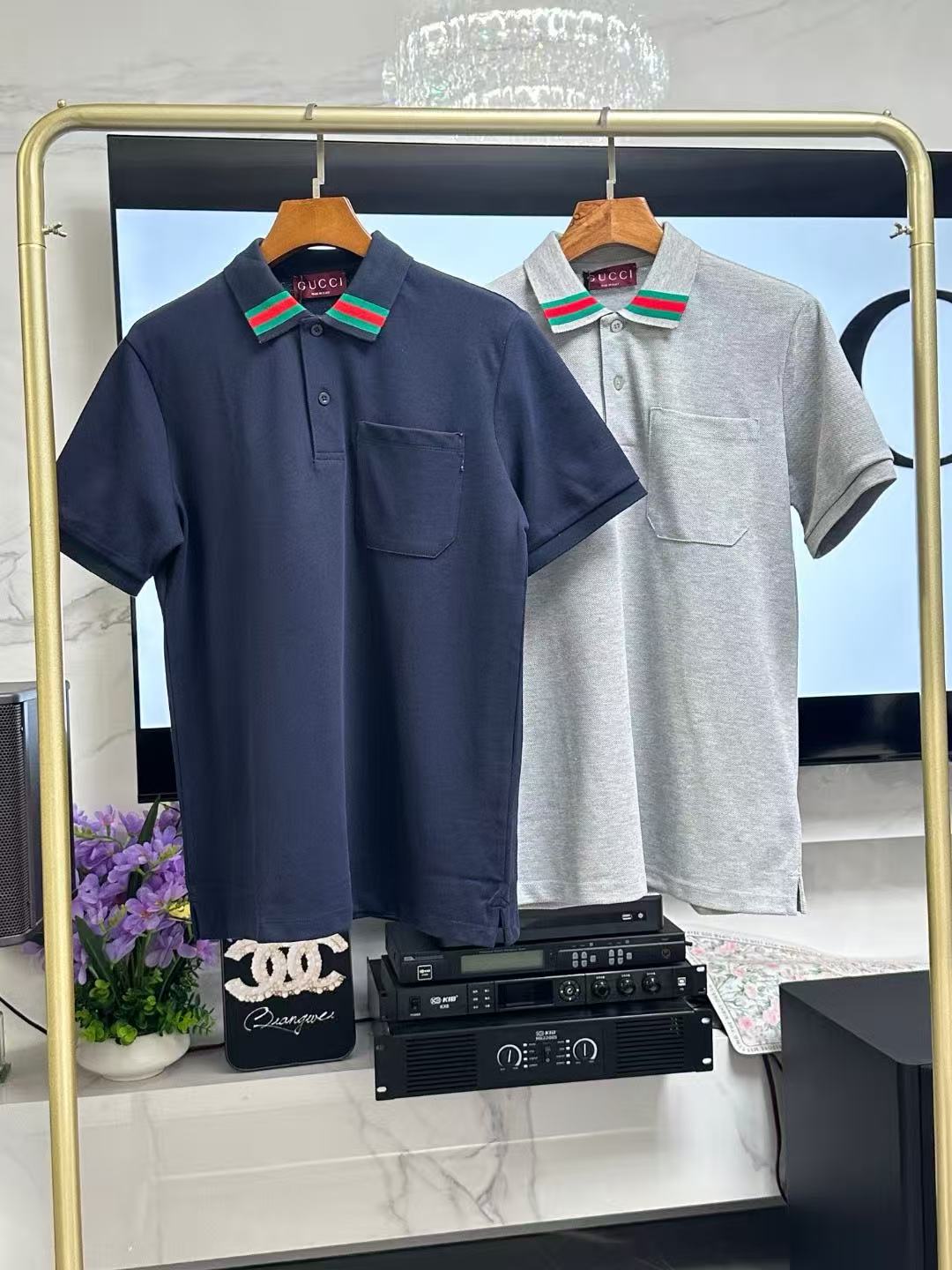 Gucci Short Sleeve Polo Shirts For Men # 290969