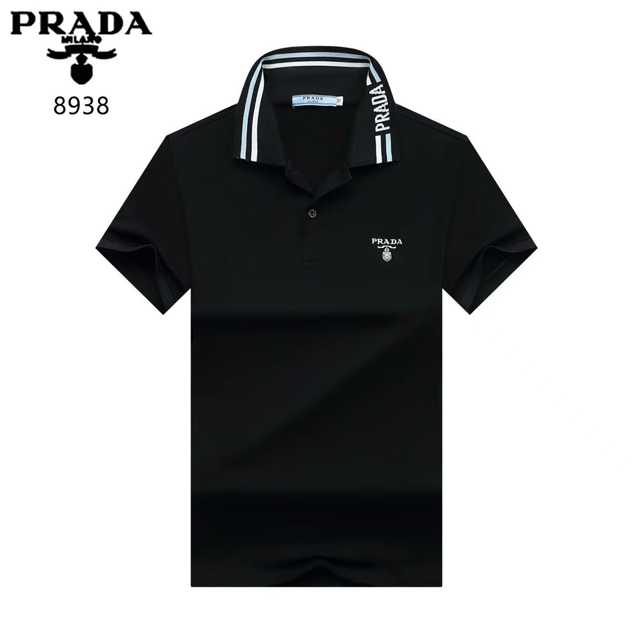 Prada Short Sleeve Polo Shirts For Men # 291039