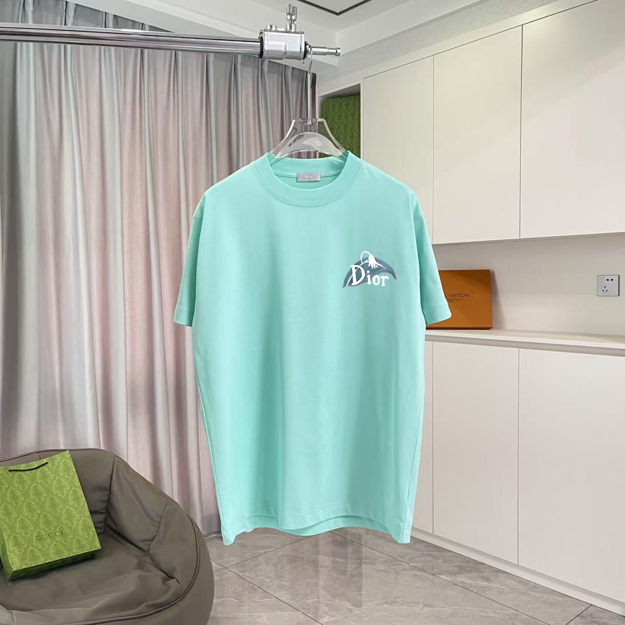 Dior Short Sleeve Shirts For Men # 292007