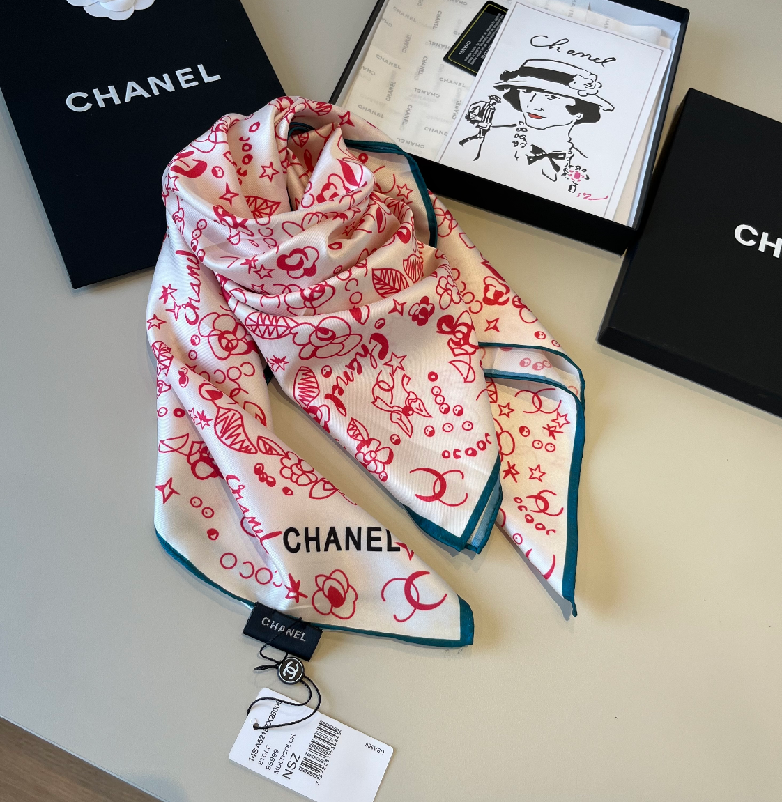 Chanel Scarves Unisex # 292788