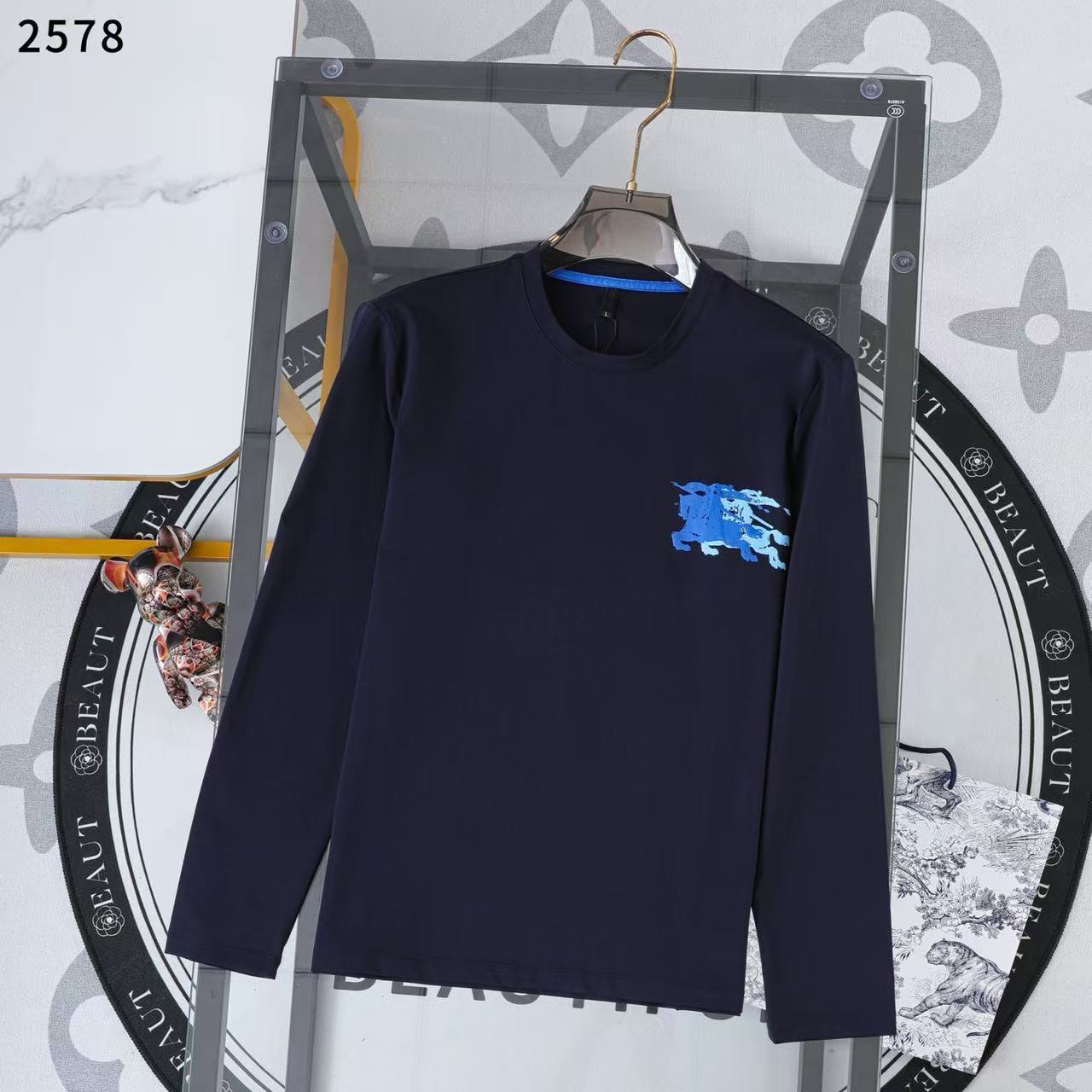 Burberry Long Sleeve T Shirt For Men # 293607