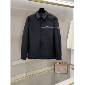 $42.00,Prada Long Sleeve Shirts For Men # 294770