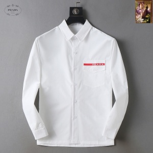 $42.00,Prada Long Sleeve Shirts For Men # 294772