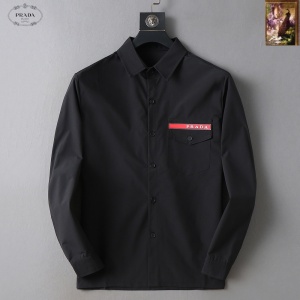 $42.00,Prada Long Sleeve Shirts For Men # 294773