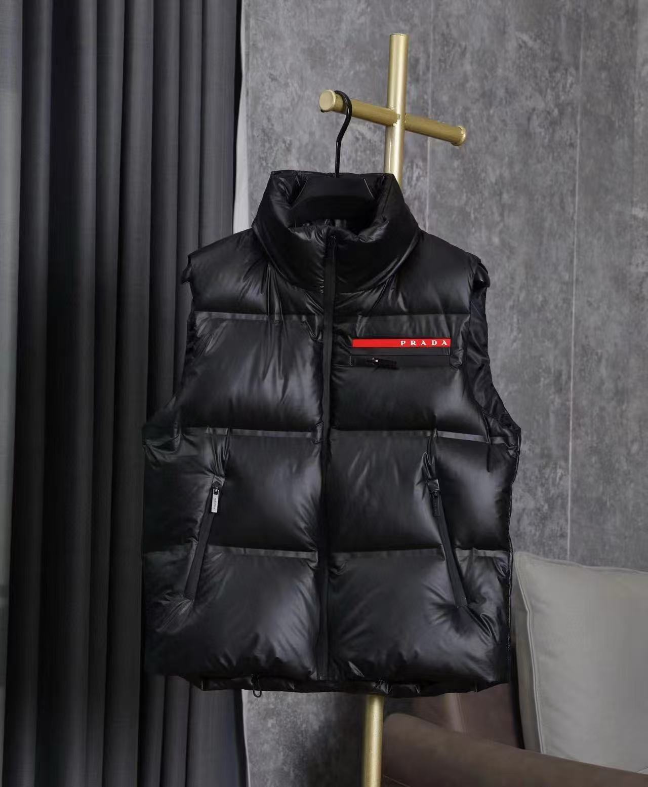 Prada Vest Down Jackets For Men # 294134