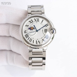 $125.00,Cartier Ballon Bleu Moonphase Automatic watch # 296127