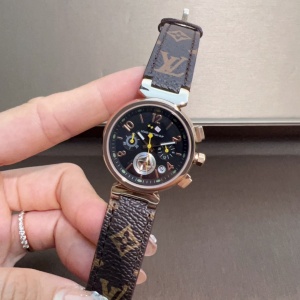 $125.00,Louis Vuitton Tambour Lovely Cup chronograph watch # 296202