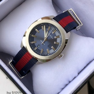 $125.00,Gucci GG2570 Web watch with a dark blue dial # 296255