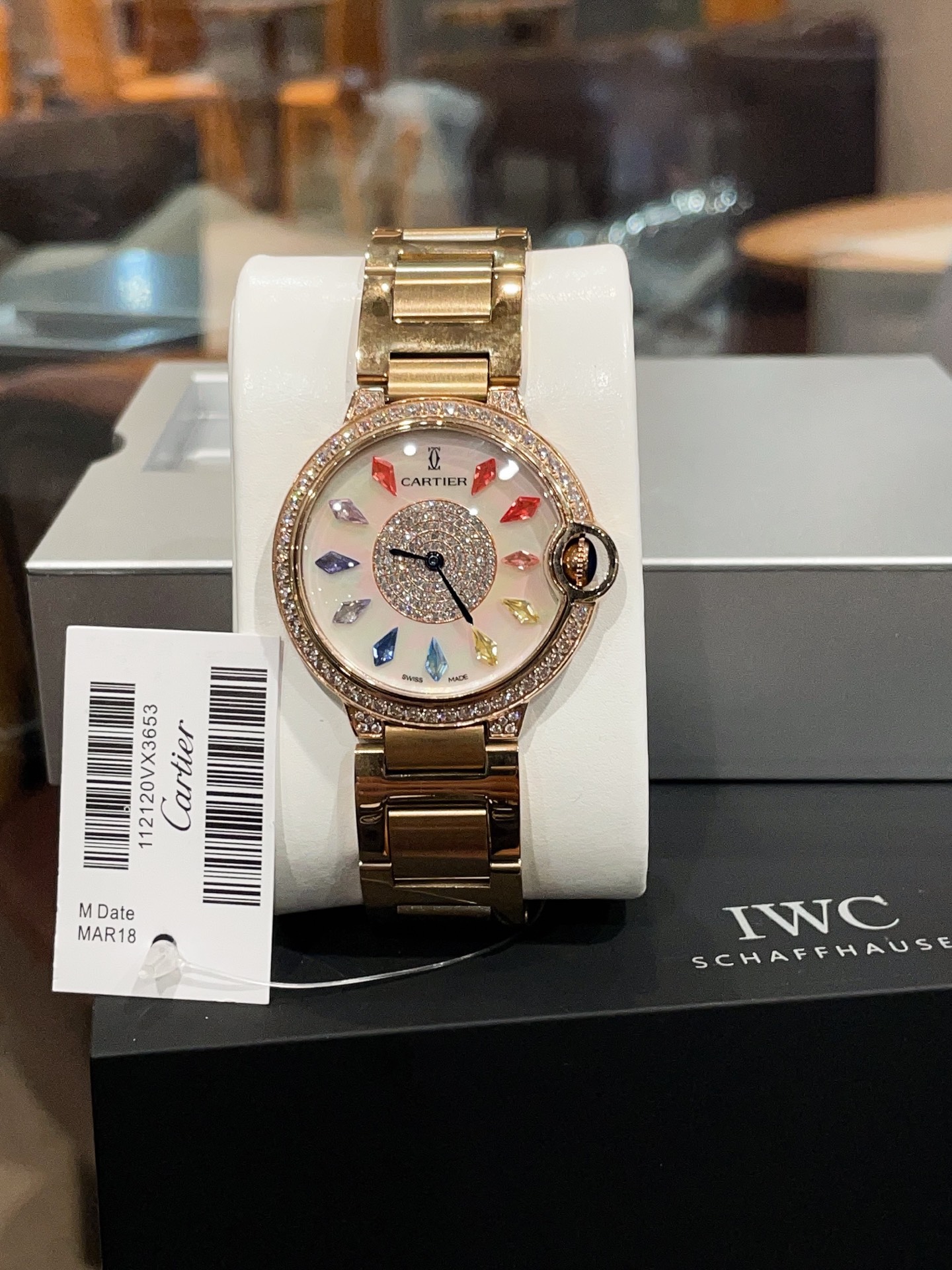 Cartier Rainbow Diamond Wrist Watch # 296129