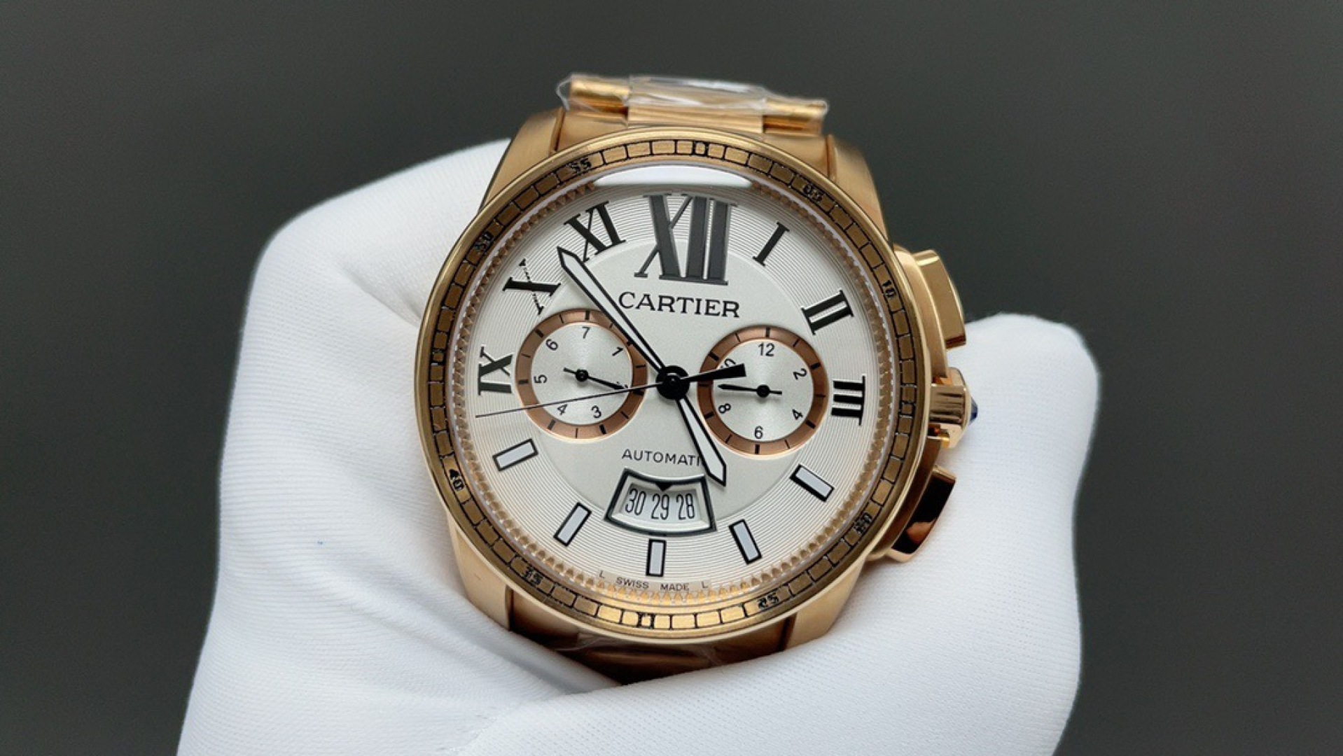 Cartier Calibre de Cartier Chronograph watch # 296208