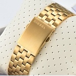 Diesel Chief gold-colored chronograph watch # 296082, cheap Diesel Watch