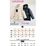 Moncler Down Coat For Kids # 296832, cheap Moncler Down Jackets